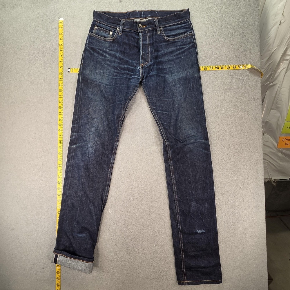 3sixteen Jeans Mens 33 Kuroki Raw Japanese Selvedge Slim Tapered USA ST-101X